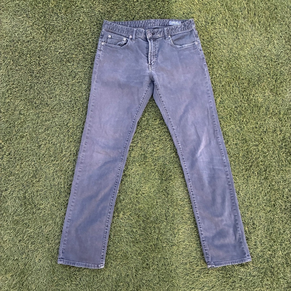 Bonobos Men's Dark Gray Wash Denim Jeans 5 Pocket Pants 32x32 Faded Y2K Comfort